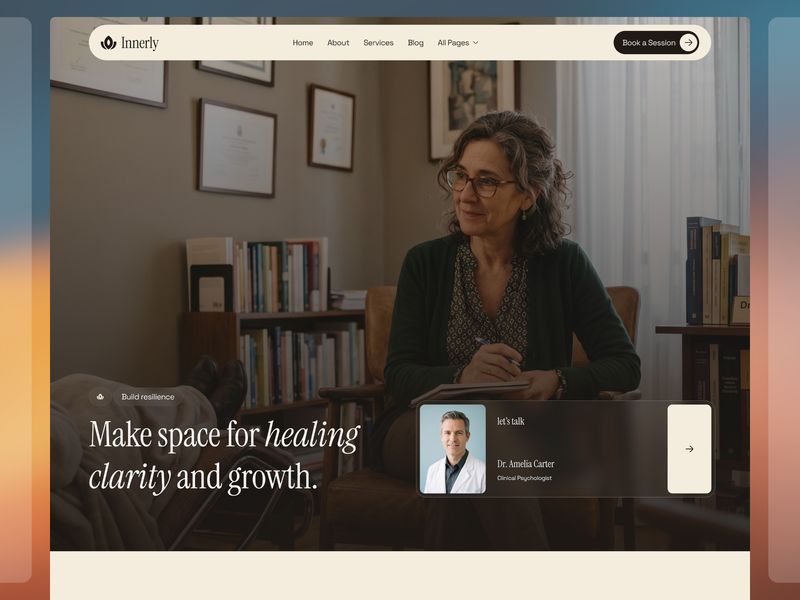 Innerly Mental Health Therapist Website by DiverseKit