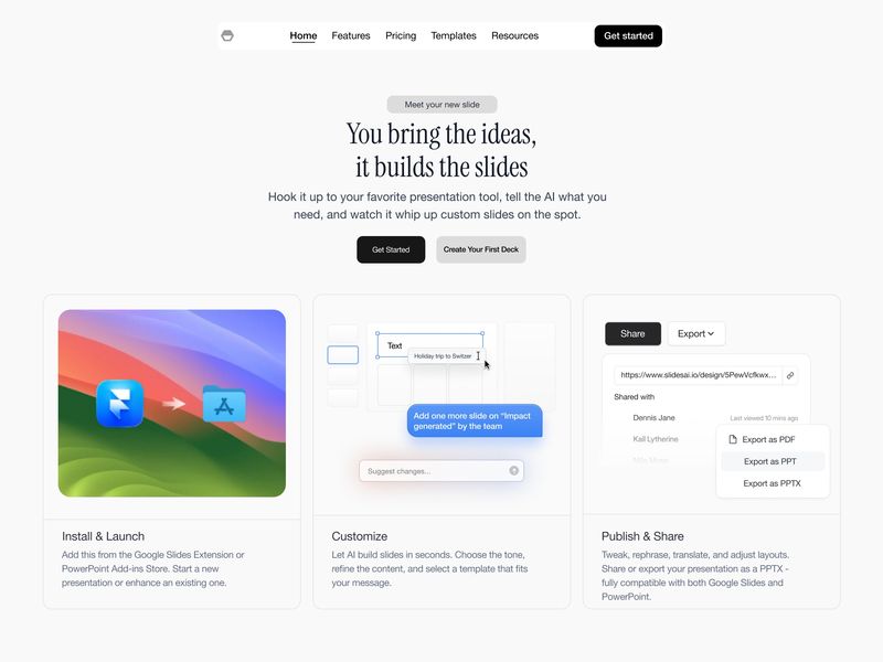 DeckFlow — Product Presentation & Workflow Layout ✨