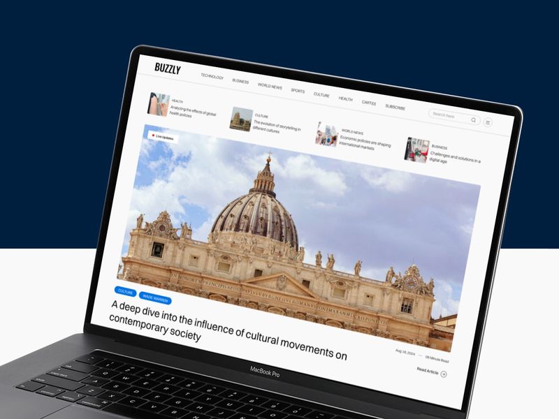 Buzzly - Blog & Editorial Website Template