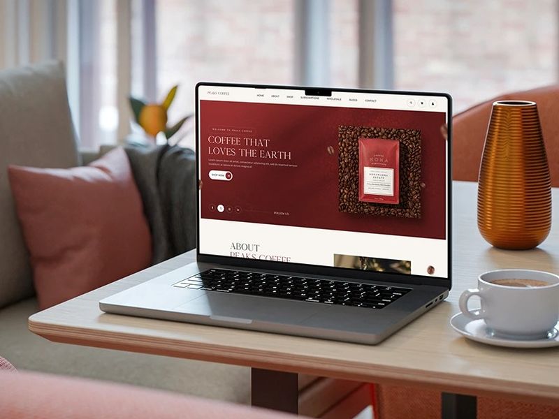 Peaks Coffee – Brand Identity & Sustainable Web Design