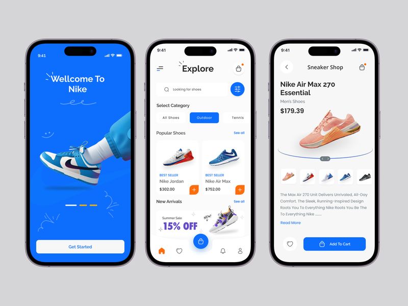 Nike - Sneaker Store App UI