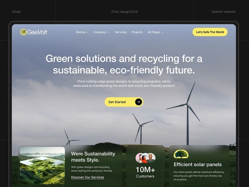 GeeVolt | Wind Turbine Solar Energy Website | Orbix Studio