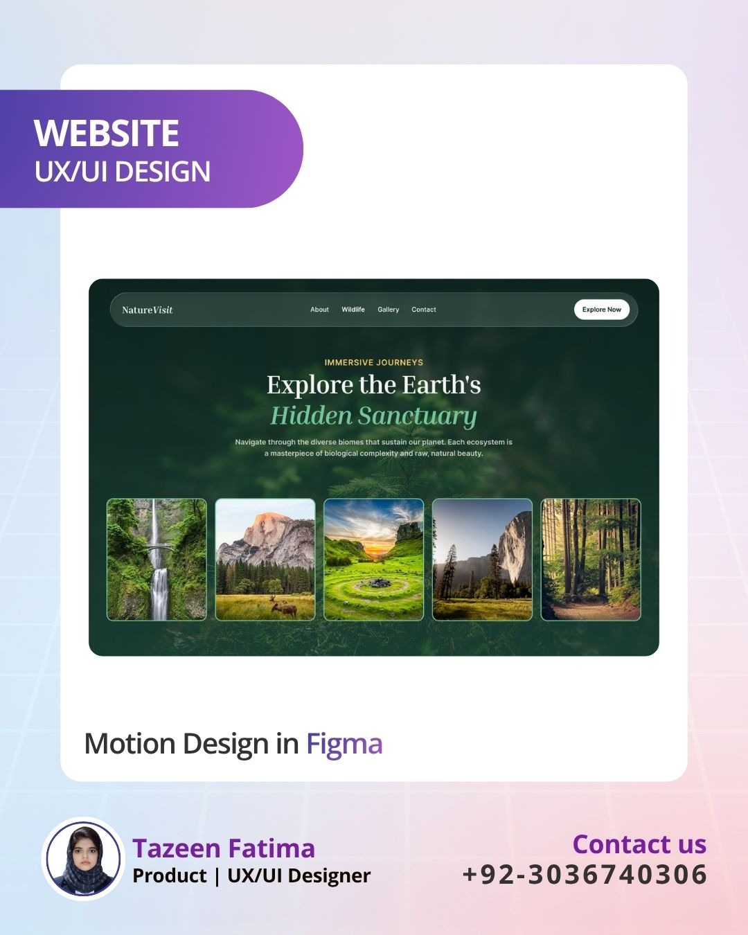 Tourism website UI/UX design Image 0