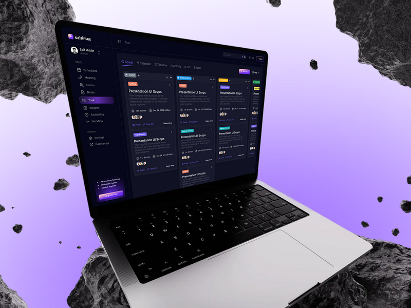 Calltimes SaaS Design | Task Flow | Sleeko