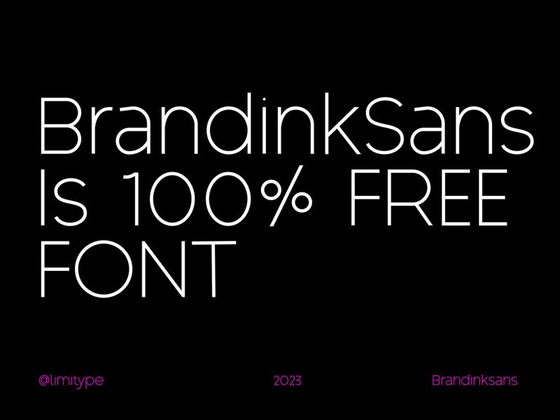 Brandink Sans - 100% Free Font