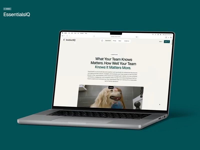 Dog Care Products & Webflow Website | InstinctIQ