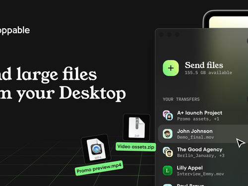 Droppable - Send large files from your Mac Desktop