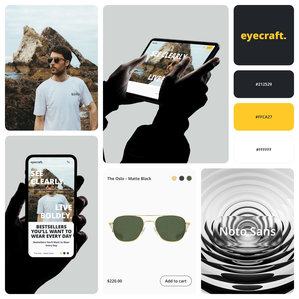 Eye Craft — Landing Page for Eyewear Brand Image 1