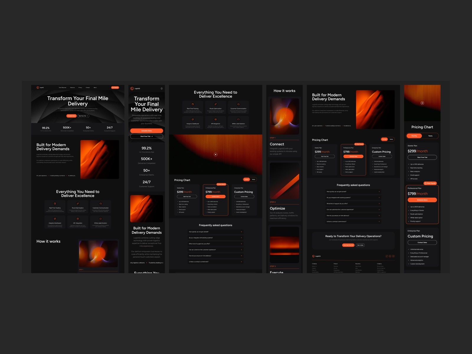 LogistiQ - Logistics SaaS Landing Page 📦 Image 0