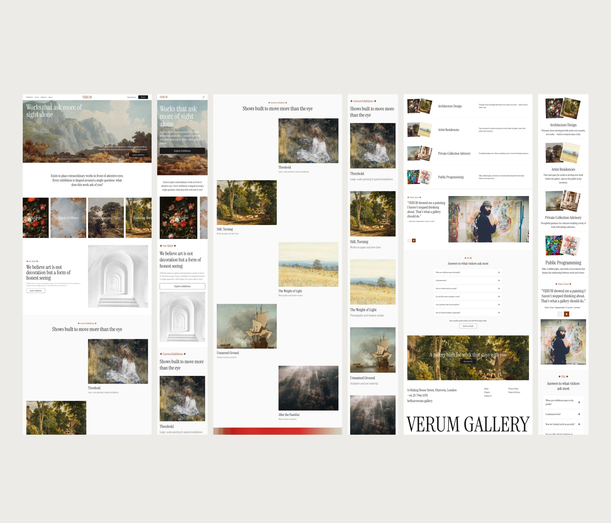 Verum - Art Gallery Landing Page Image 0