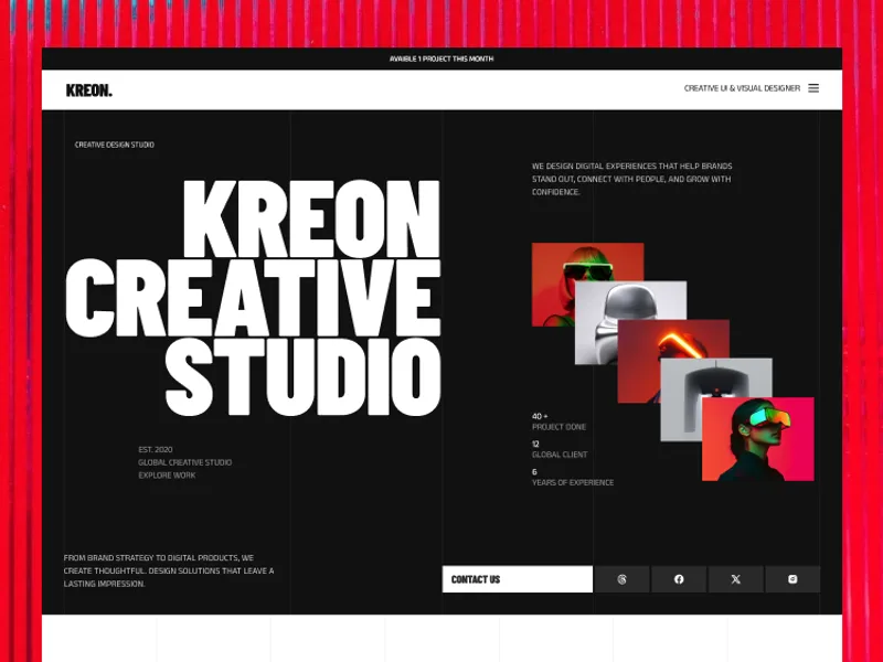 Kreon by Vektora Studio - Portfolio, Agency design asset by webflow