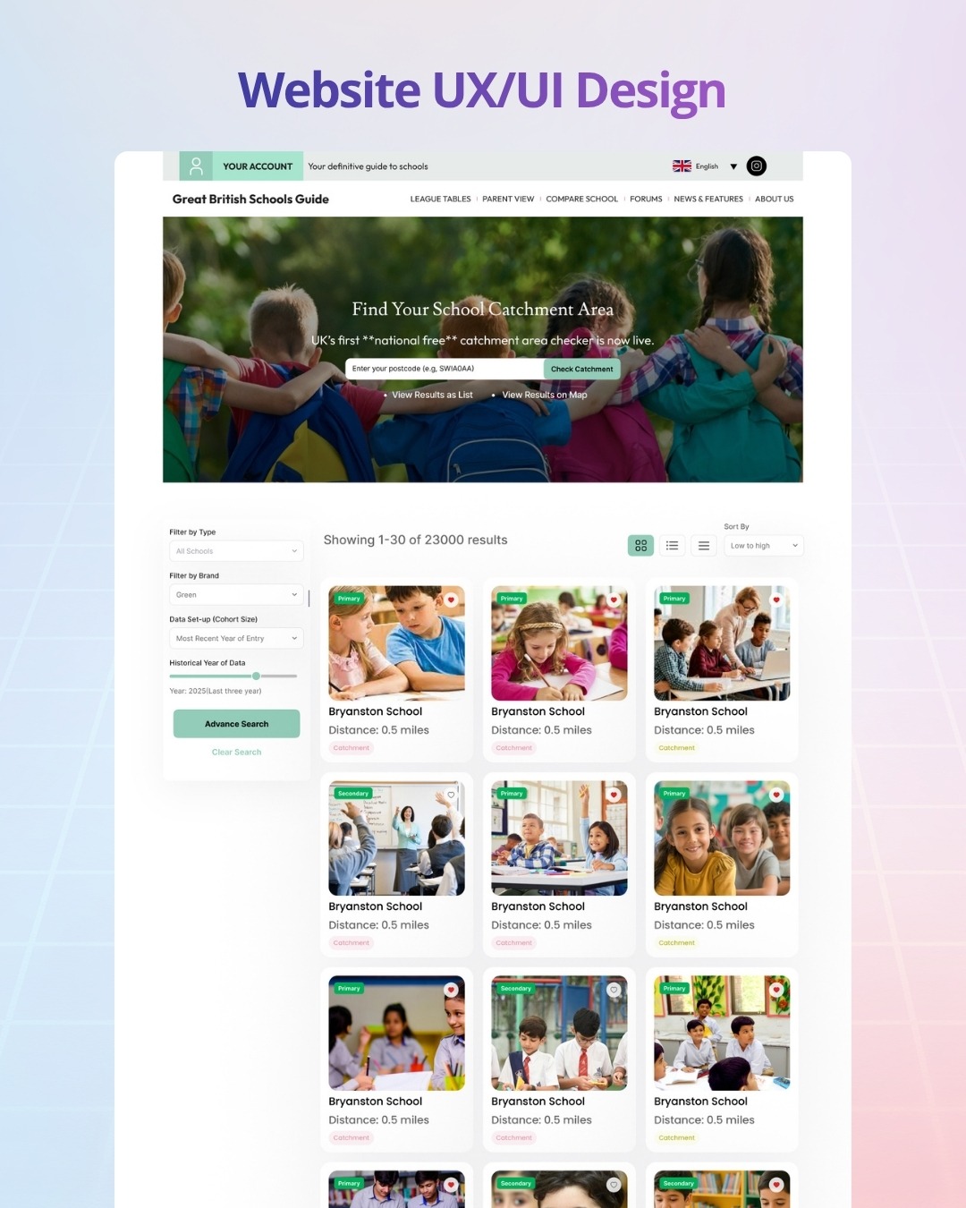 Website UX/UI Design Image 1