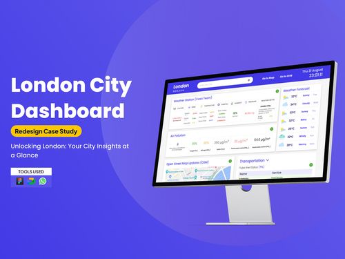 London City Dashboard (Redesign Case Study ) on Behance