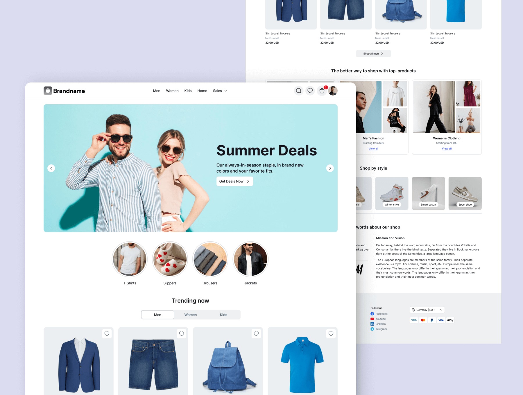 Marketplace UI Kit free download Image 0