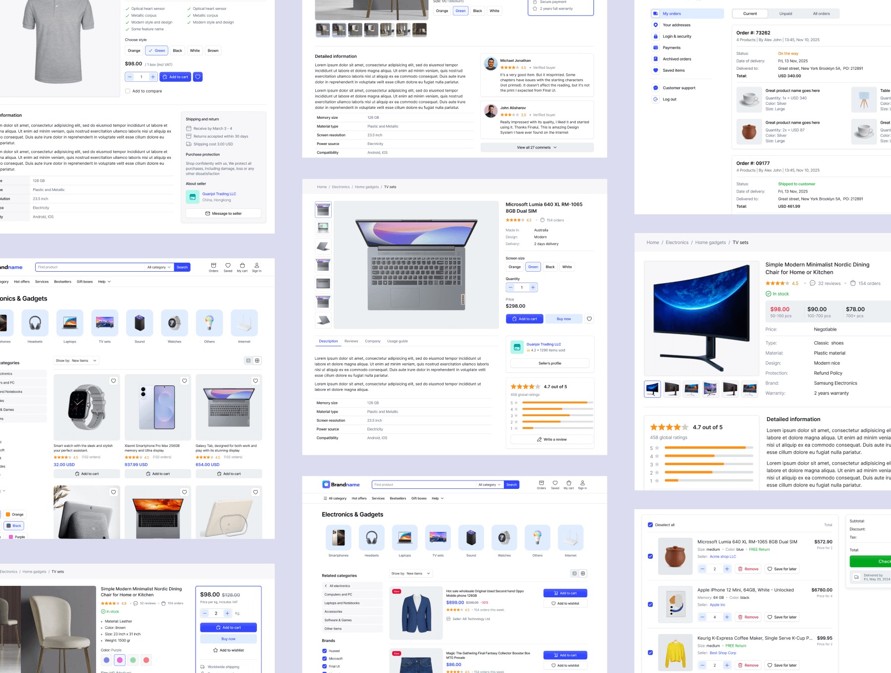 eCommerce Figma Design Library Image 0