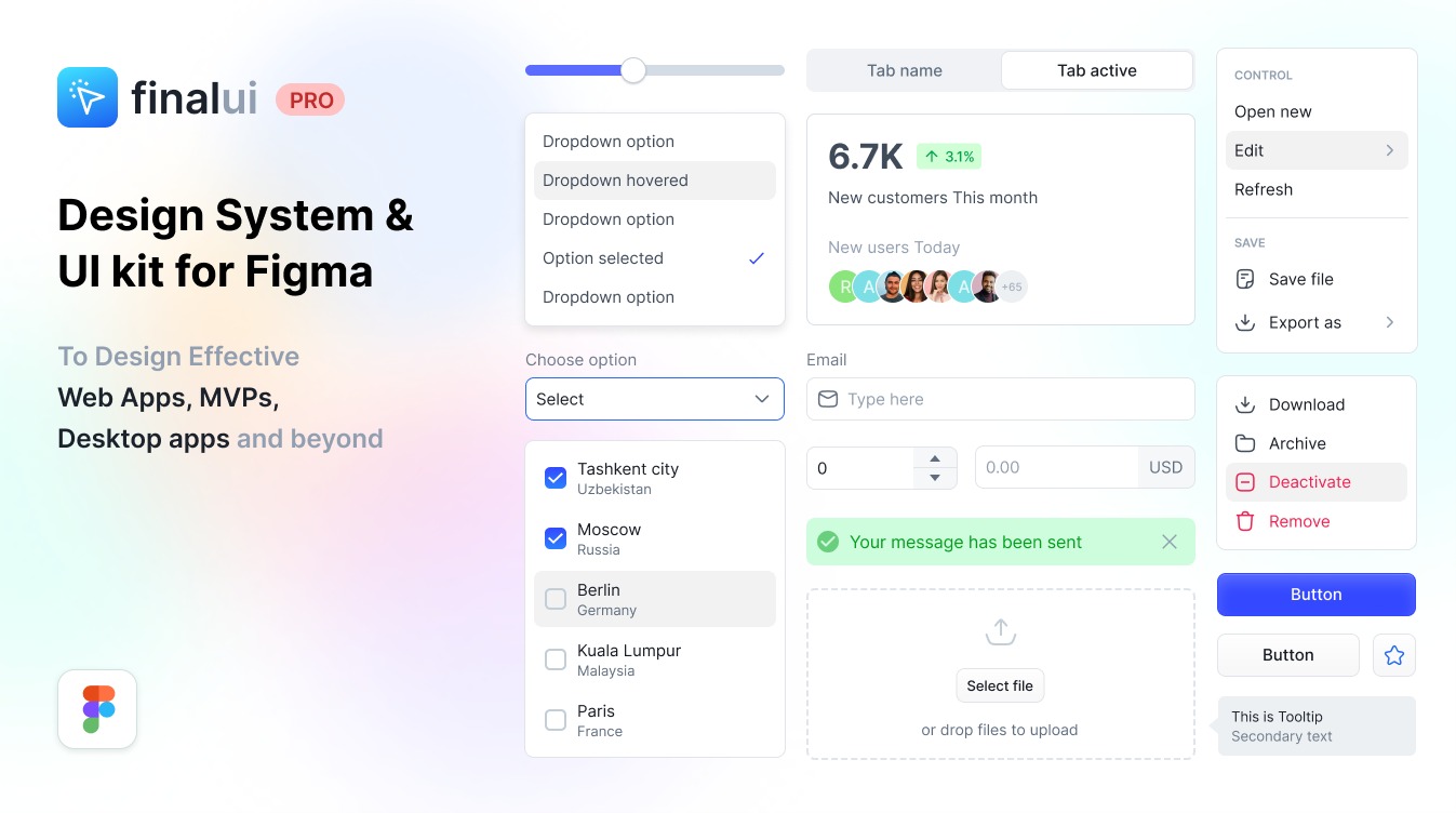 Final UI - Figma Design System & UI Kit for Designers