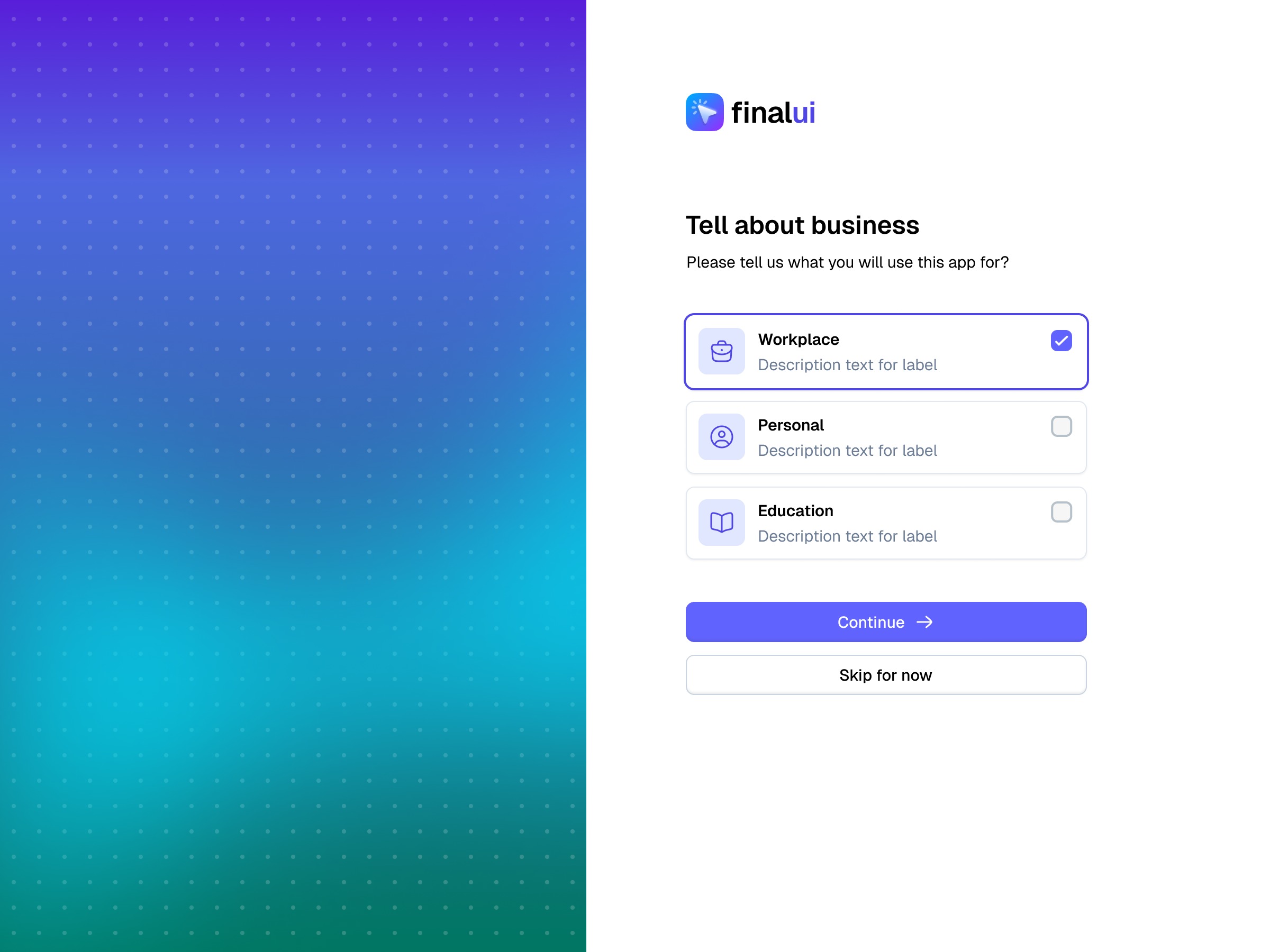 Onboarding UI Image 0