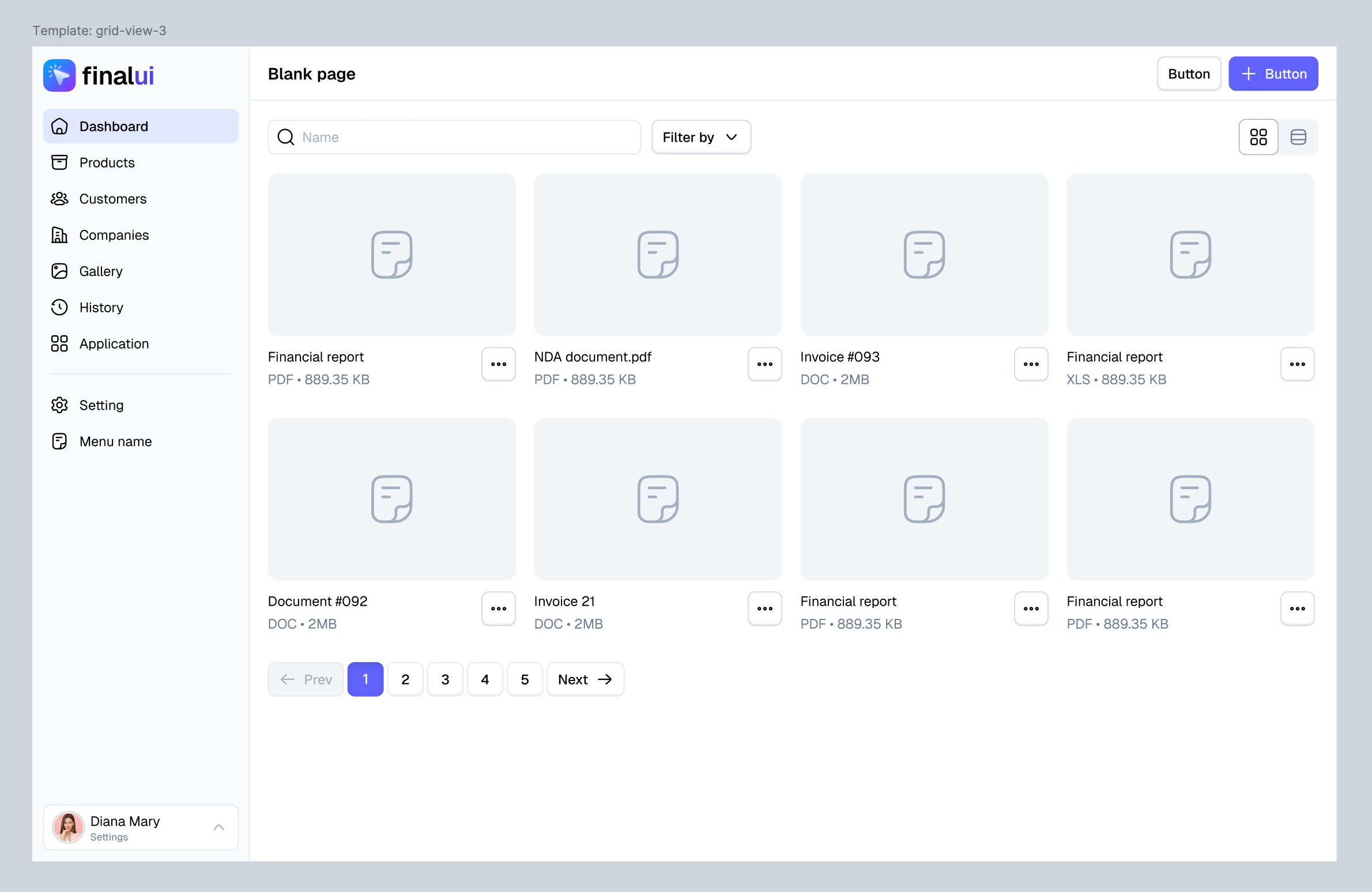 Admin listing view page (Figma) Image 0