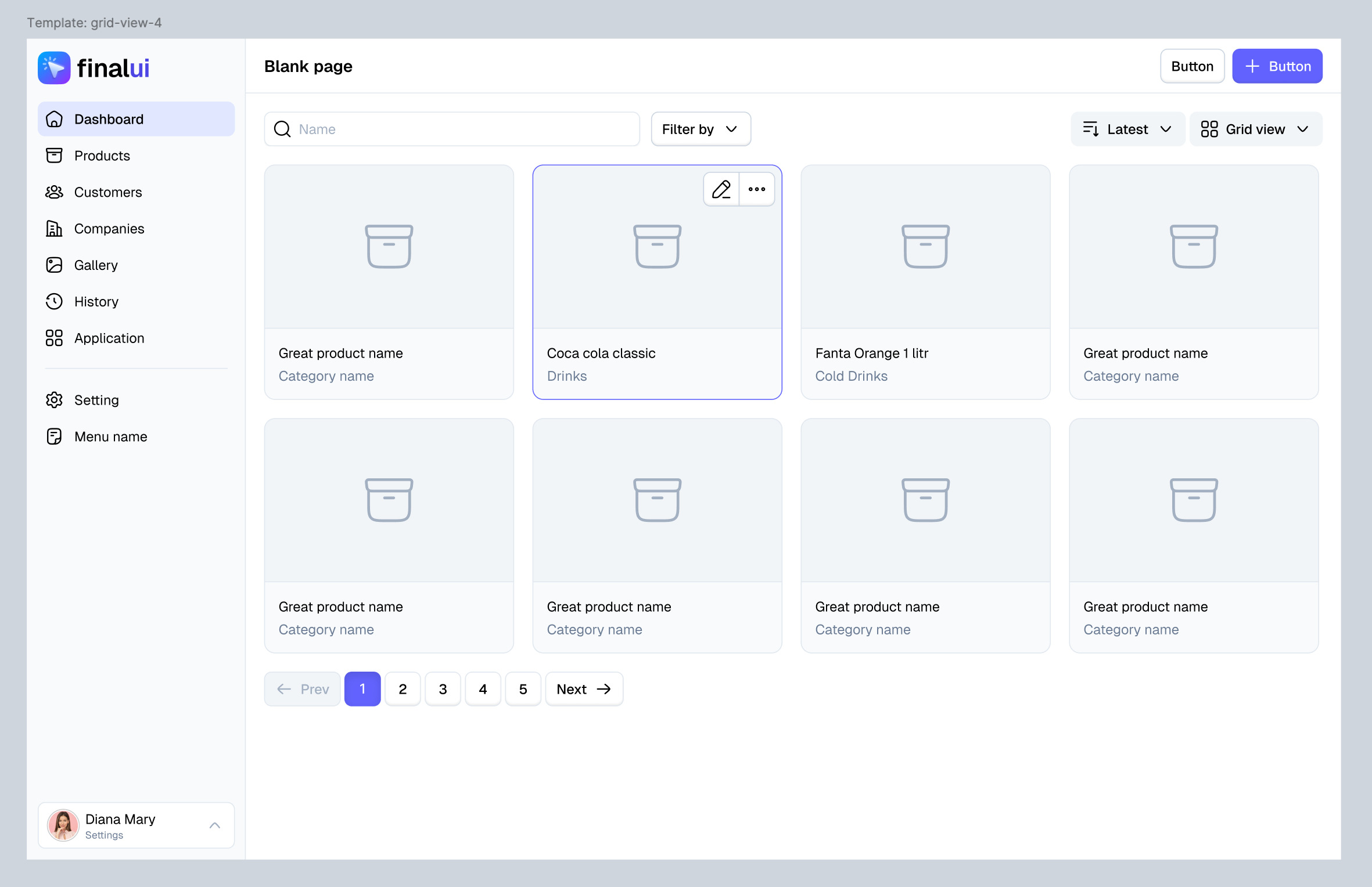 Admin listing view page (Figma) Image 1
