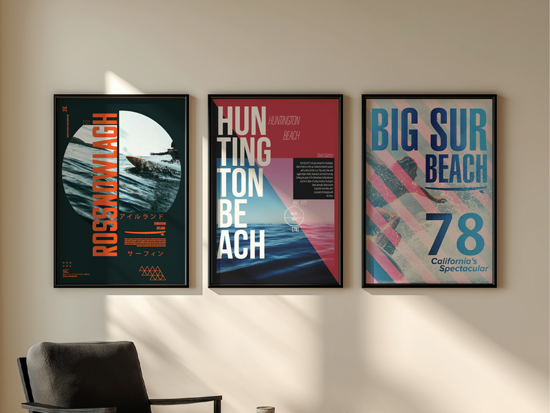 Free 3 AI Posters — Surf & Beach Edition