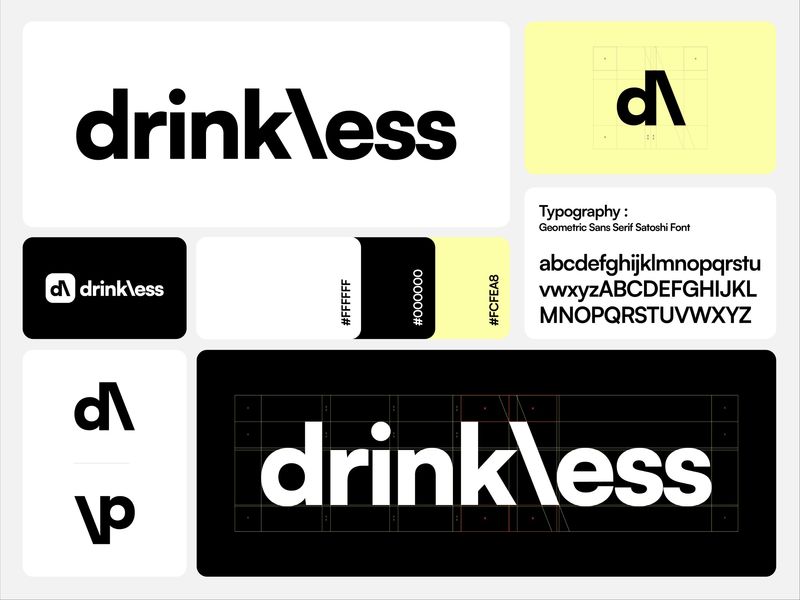 Drinkless — Logo Construction & Grid