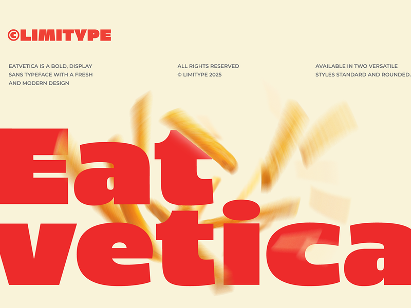 Eatvetica - Bold Food Font