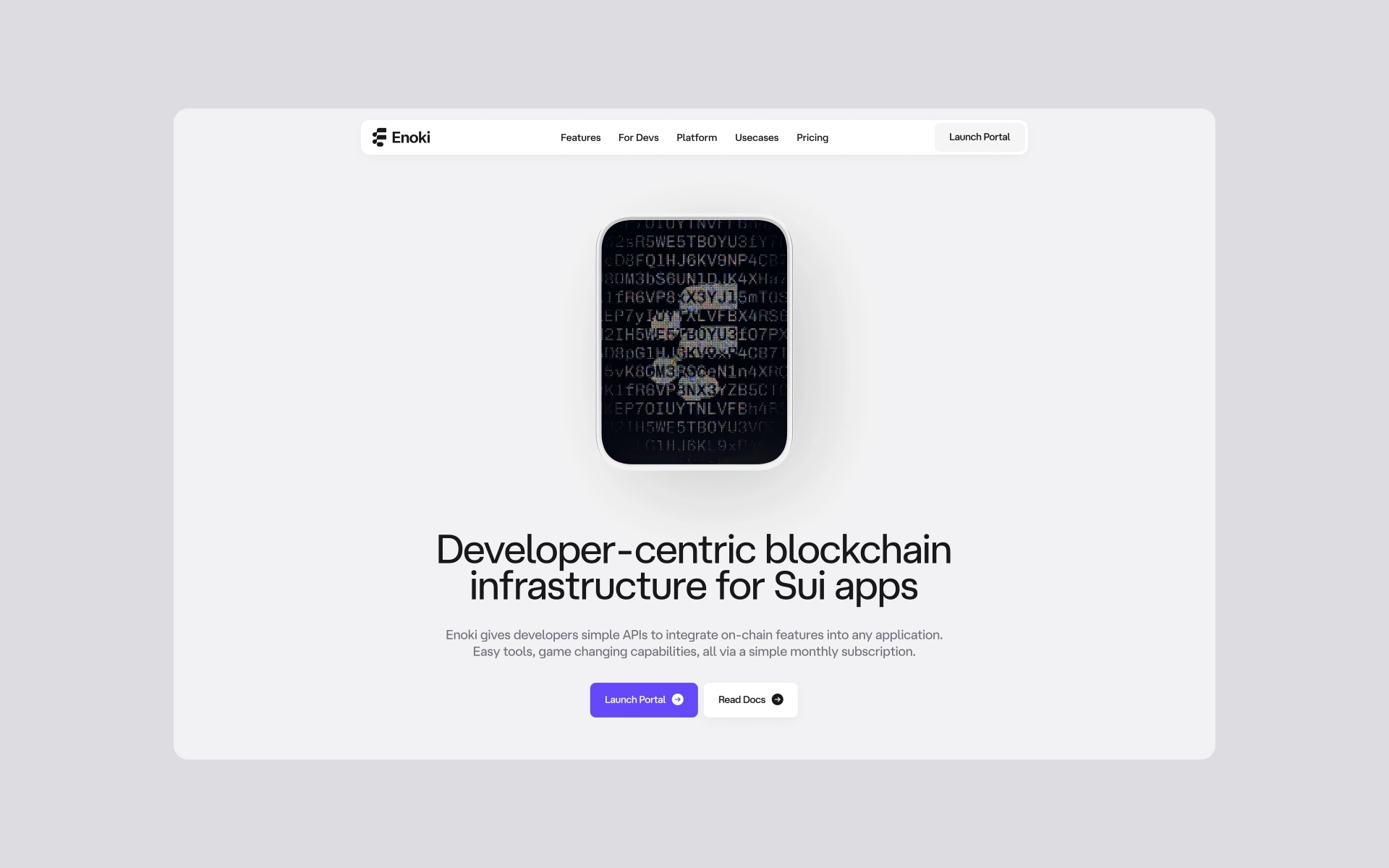 Website for Enoki by Mysten Labs Image 0