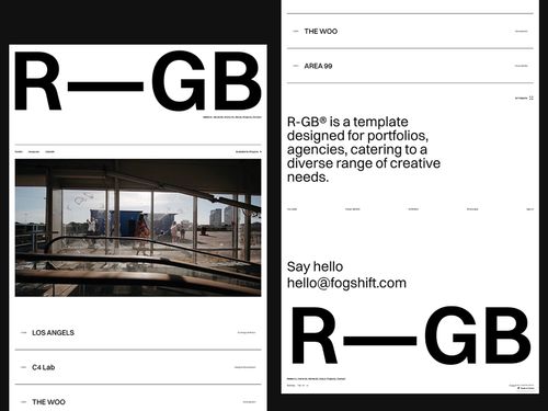 R—GB — Portfolio & Agency Template — Framer Template