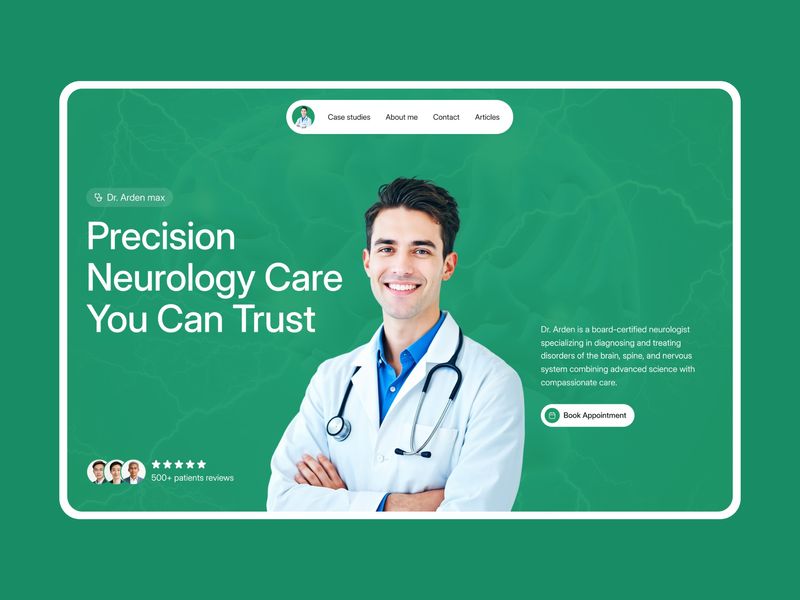 Dr. Arden — Medical Landing Page UI Template