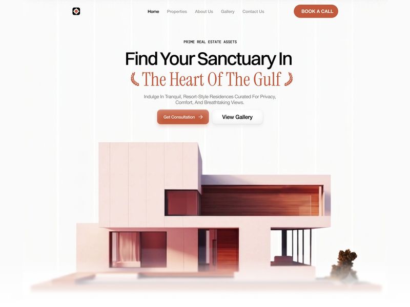 High-End Gulf Property Showcase UI 🗝️