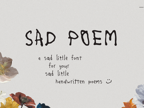 Sad Poem Messy Font | TYPEHEIST Fonts