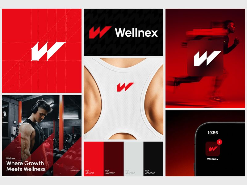 Wellnex Bento Branding | Bold Wellness Brand Identity Design