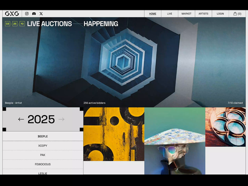 Digital Art Auction Platform by Thu Thu