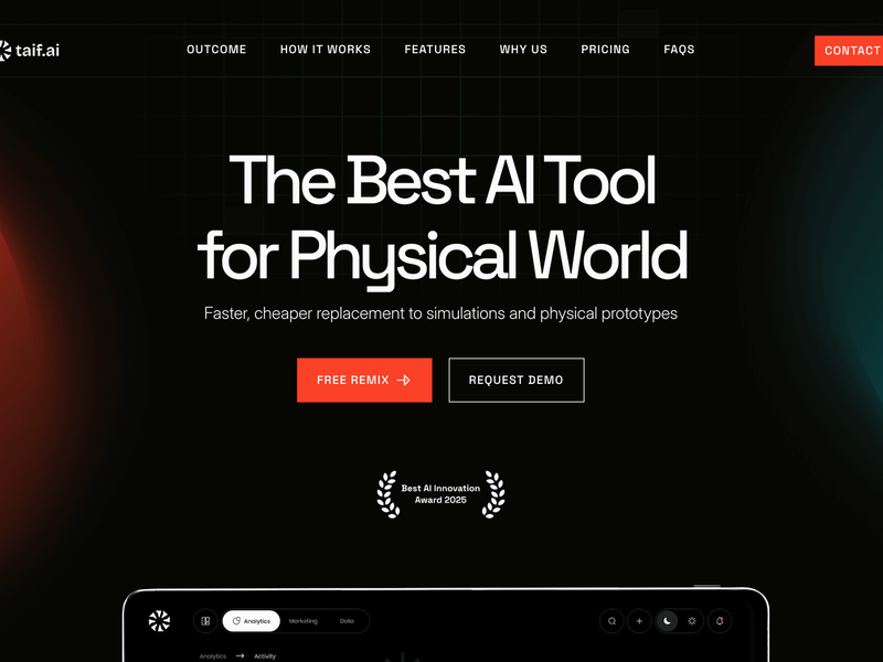 Free Framer Template for AI & SaaS Companies
