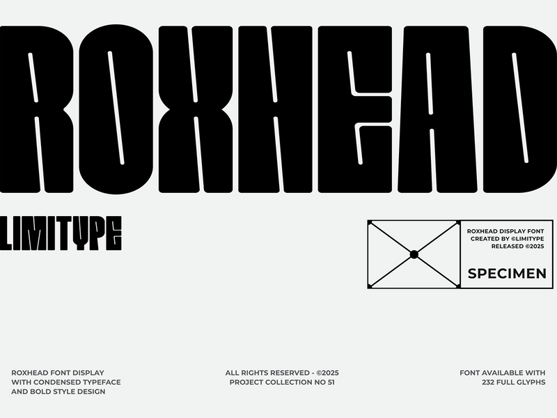 Roxhead - Condensed Font