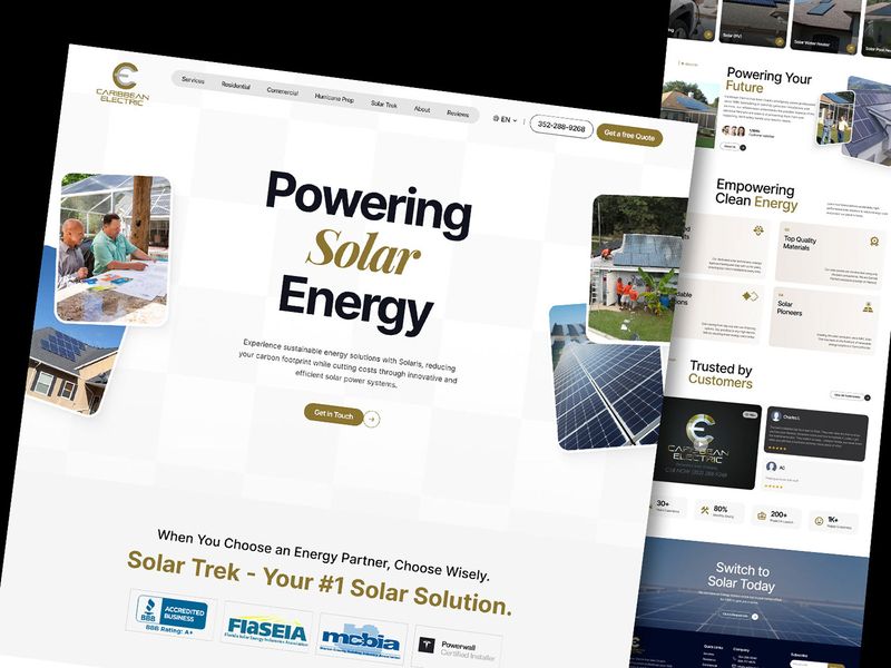Solar Panel Company Landing Page