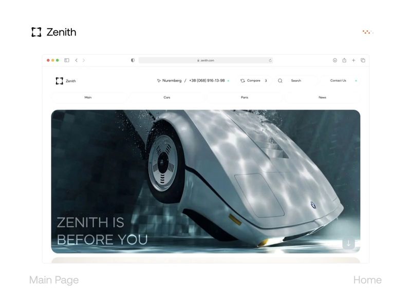 car shop & rental \ Zenith® by Fantik Studio®