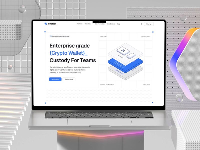 UI hero for a Web3 startup by Benjamin Hoang