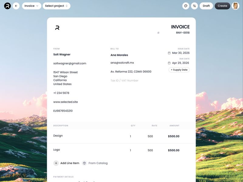 Runey — Invoices, Projects & Clients in One Place