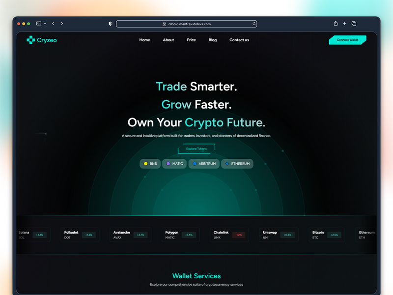 Cryzeo — Premium Crypto & Web3 React Template