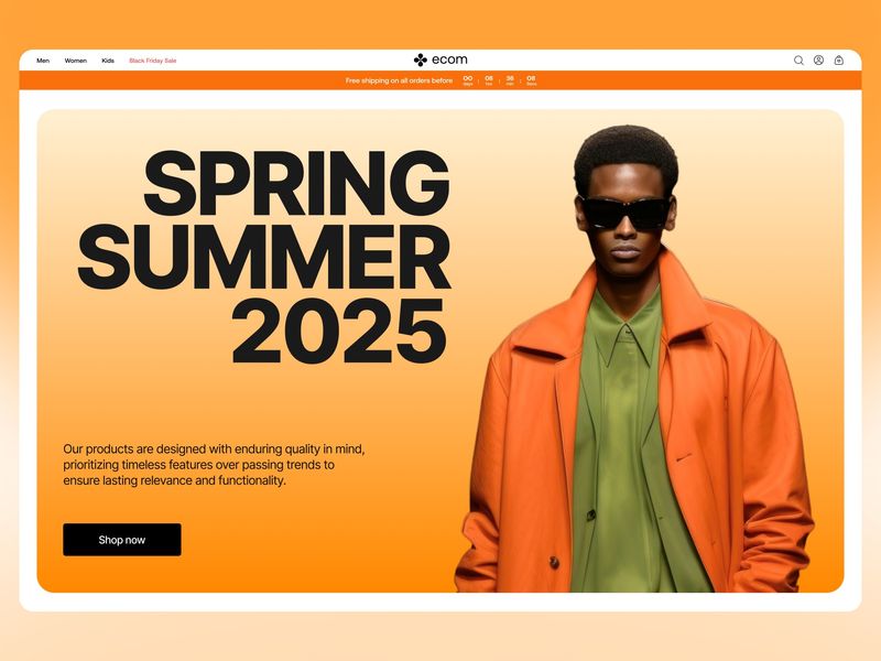 E-commerce Website Design Exploration
