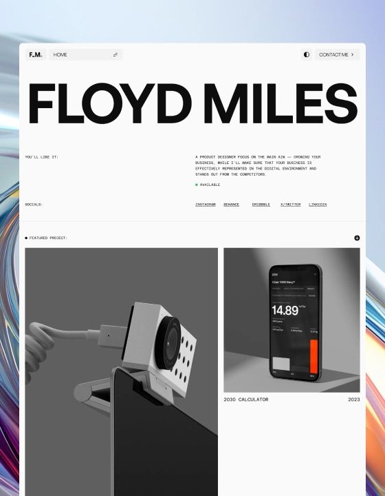 Floyd Miles Website Page Template for Webflow