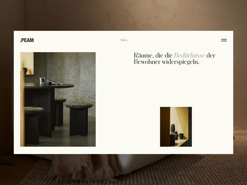 PEAM – Interior- and Productdesign mit natural materials