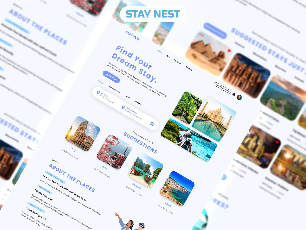 Hotel/ Hostel Booking System Design by Md Salim Reza Sujon on Muzli