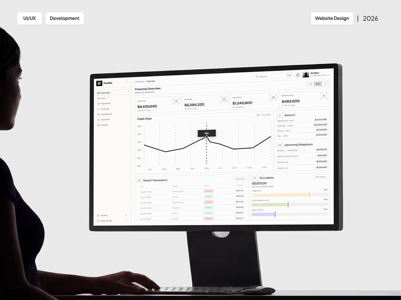 B2B Fintech Dashboard & Website UX/UI