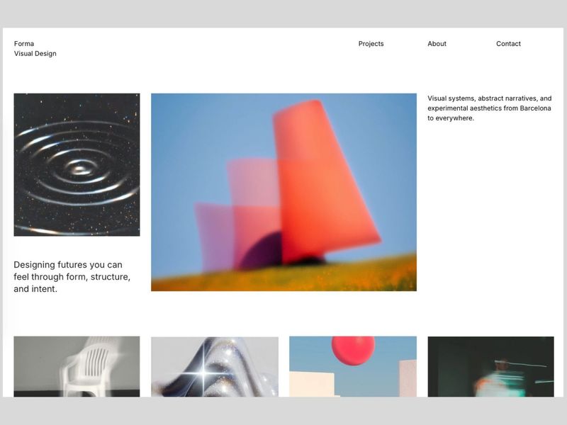 Forma - Design Portfolio Readymag Template