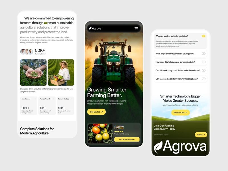 Agrova - Responsive Farm Management Mobile App