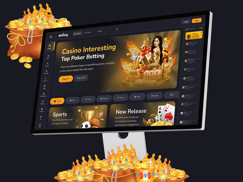 Betking - Casino Website Design App