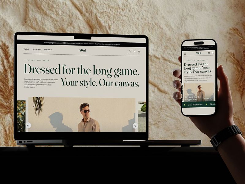 Menswear E-commerce Website