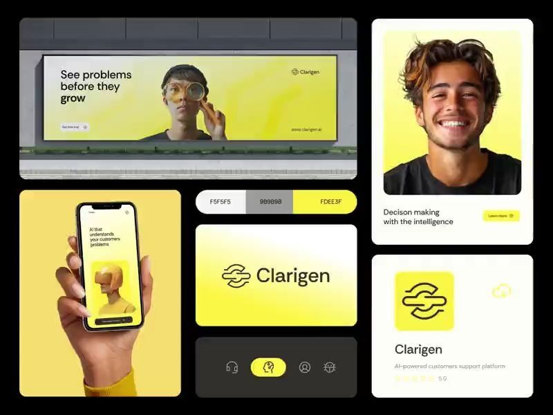 Logo, Intelligence, AI Data, Recognition, Analytics, C logo